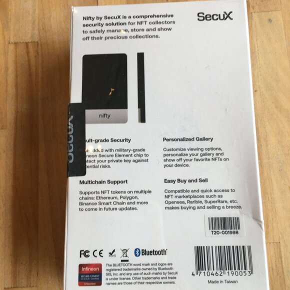 SecuX Nifty NFT Wallet NEW/Unopened - Picture 5 of 6